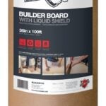 Surface Shields BLDLS38100F Floor Protection Board with Liquid Shield, 100 ft L, 38 in W, 45 mil Thick, Paper, Natural