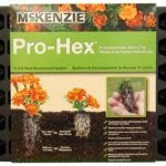 Mckenzie 137210 Seed Starter Tray, 21-1/2 in L Tray, 11 in W Tray, 72-Cell, Plastic, Black