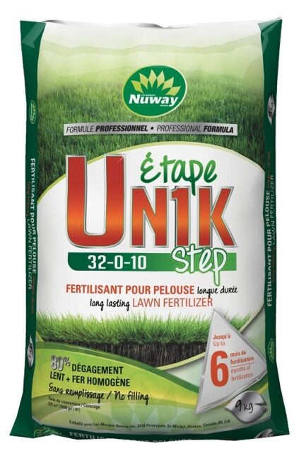 Nuway NUNIKX9 Lawn Fertilizer, 9 kg, 32-0-10 N-P-K Ratio