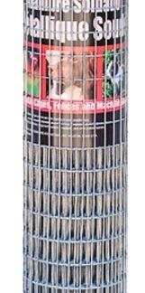 Jackson Wire 10082414 Welded Wire, 10 ft L, 30 in H, Smooth, Uniform Mesh, 1/2 x 1 in Mesh, 16 ga Gauge