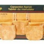 Kuny's Tool Works Series AP630 Carpenter's Apron, Leather, Tan, 11-Pocket