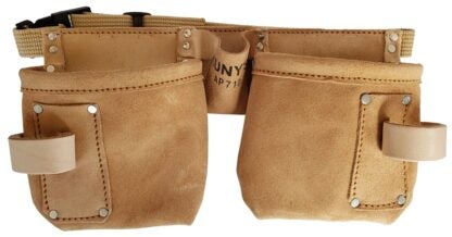 Kuny's Tool Works Series AP-710 Carpenter's Apron, Leather, Tan, 2-Pocket