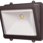 Halo WP5550LBZ Flood Light, 120 V, 50 W, LED Lamp, 180 deg Beam, 5500 Lumens, 5000 K Color Temp, Aluminum Fixture