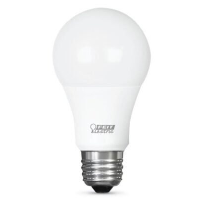 Feit Electric A800/3DIM/LEDI LED Bulb, General Purpose, A19 Lamp, 60 W Equivalent, E26 Lamp Base, Dimmable