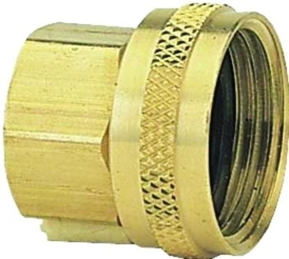 Gilmour 805574-1001 Hose Adapter, 1/2 x 3/4 in, FNPT x FNH, Brass, For: Garden Hose