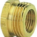 Gilmour 807054-1001 Hose Adapter, 3/4 x 1/2 in, MNH x FNPT, Brass, For: Garden Hose