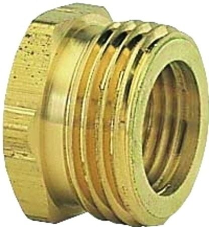 Gilmour 807054-1001 Hose Adapter, 3/4 x 1/2 in, MNH x FNPT, Brass, For: Garden Hose