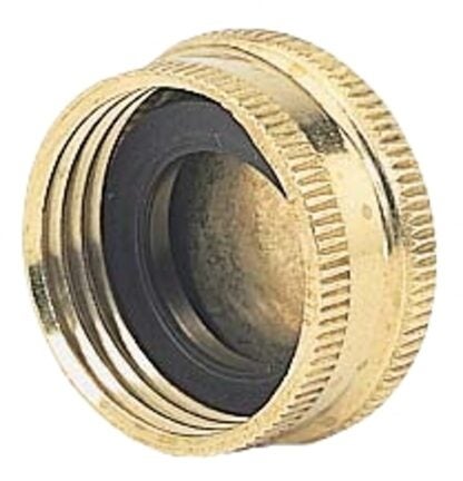 Gilmour 805034-1001 Hose Cap, 1/2 in, Brass, Gold