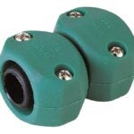 Landscapers Select GC5323L Hose Mender, 5/8 to 3/4, Male, Plastic, Black and Green