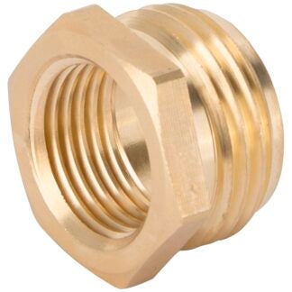 Landscapers Select GHADTRS-4 Hose Connector, 3/4 x 1/2 in, MNH x FNPT, Brass, Brass