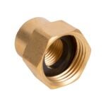 Gilmour 800574-1001 Hose Connector, 5/8 x 3/4 in, FNPT x FNH, Brass