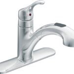 Moen Renzo Glacier CA87316C Kitchen Faucet, 1.5 gpm, 1-Faucet Handle, Stainless Steel, Chrome Plated, Deck Mounting