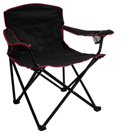 Seasonal Trends HQC01051-OR Quad Folding Chair, 89 cm W, 64 cm D, 90 cm H, 500 lb Capacity, Oxford Seat, Steel Frame Sells in Quantity of 4