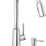 Moen Nori Series 87066SRS Kitchen Faucet, 1.5 gpm, 1-Faucet Handle, Stainless Steel, Stainless Steel, Deck Mounting