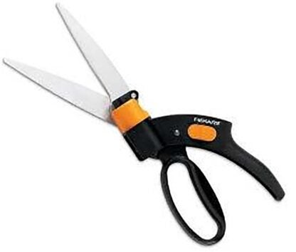 Fiskars 396685-5001 Ease Grass Shear, 6 in L Blade, Stainless Steel Blade, Fiberglass/Nylon Handle