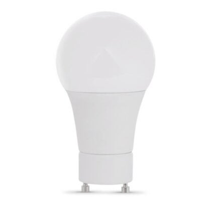 Feit Electric A60DM850GU2410KLED LED Light Bulb, A19 Lamp, 60 W Equivalent, GU24 Lamp Base, Dimmable, White