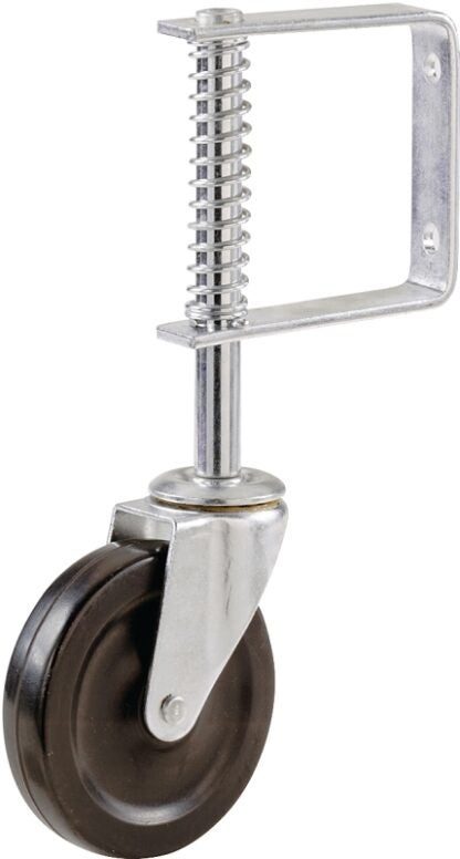 Shepherd Hardware 9785 Swivel Gate Caster, 4 in Dia Wheel, Hard Rubber Wheel, 125 lb