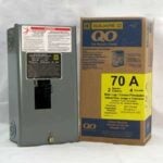 Square D QO QO2L70S Load Center, 70 A, 2 -Space, 2 -Circuit, NEMA 1 Enclosure, Surface Mounting