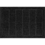 Multy Home 1000040 Anti-Fatigue Mat, 3 ft L, 3 ft W, Flow-Through Pattern, Polyester/Vinyl Rug, Black