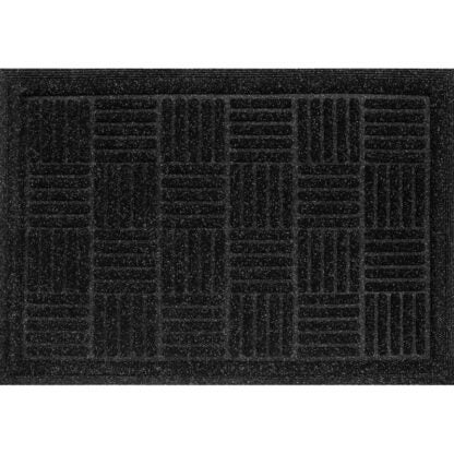 Multy Home 1000040 Anti-Fatigue Mat, 3 ft L, 3 ft W, Flow-Through Pattern, Polyester/Vinyl Rug, Black