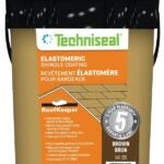 Techniseal RoofKeeper Series 140-325 Elastomeric Protective Coating, Brown, 15 L