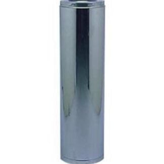 Selkirk SuperVent 2100 JM7S18 Chimney Pipe, 11 in OD, 18 in L, Stainless Steel