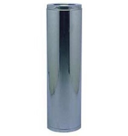 Selkirk SuperVent 2100 JM7S18 Chimney Pipe, 11 in OD, 18 in L, Stainless Steel