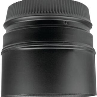 Selkirk DSP7SA-1 Chimney Adapter, 7 in Dia, 5-3/4 in L, 7-1/2 in Connection, Stainless Steel, Black