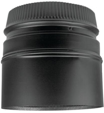 Selkirk DSP7SA-1 Chimney Adapter, 7 in Dia, 5-3/4 in L, 7-1/2 in Connection, Stainless Steel, Black