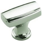 Amerock Highland Ridge Series BP55311PN Cabinet Knob, 1-1/8 in Projection, Zinc, Polished Nickel