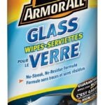 Armor All 10850 Glass Cleaning Wipes, Effective to Remove: Bug, Filmy Residue, Fingerprint, Road Grime, 25-Wipes