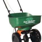 Scotts 75121 Mini Broadcast Spreader, 5000 sq-ft Coverage Area, Plastic Hopper