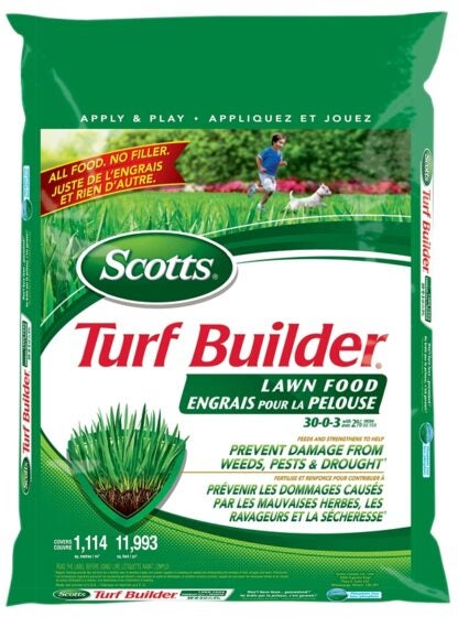 Scotts Turf Builder 02345A Lawn Food, 16.3 kg, Granular, 32-0-4 N-P-K Ratio