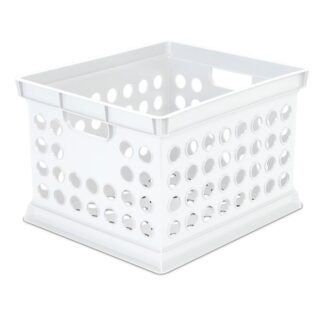 STORAGE CRATE PLSTC WHITE 3QT