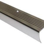 Shur-Trim FA2184BCL03 Stair Nose Moulding, 3 ft L, 1-1/8 in W, Aluminum, Bright Clear