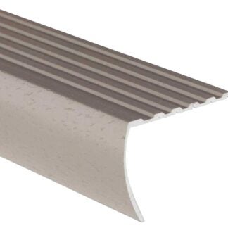 Shur-Trim FA2184HTI03 Stair Nose Moulding, 3 ft L, 1-1/8 in W, Aluminum, Hammered Titanium