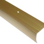 Shur-Trim FA2184HGA06 Stair Nose Moulding, 6 ft L, 1-1/8 in W, Aluminum, Hammered Gold