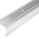 Shur-Trim FA2184HSI06 Stair Nose Moulding, 6 ft L, 1-1/8 in W, Aluminum, Hammered Silver