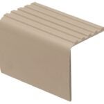 Climaloc Plus FV4021BGE03 Drop Overlap Stair Nosing, 3 ft L, 1-7/8 in W, Vinyl, Beige