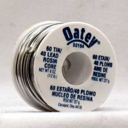 Oatey 50194 Rosin Core Solder, 1/2 lb, Solid, Silver, 361 to 375 deg F Melting Point