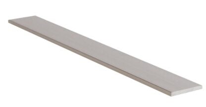 Loxcreen DUA3308SCL08 Flat Bar, 1-1/2 in W, 8 ft L, 1/8 in Thick, Aluminum, Satin Clear