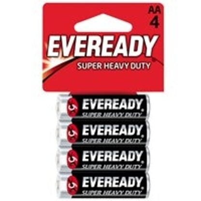 Eveready 1215 1215SW-4 Battery, 1.5 V Battery, 1.1 Ah, AA Battery, Alkaline, Manganese Dioxide, Zinc