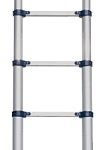 Metaltech E-LAD15T1 Telescopic Ladder, 19 ft H Reach, 250 lb, Aluminum, Blue