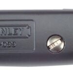 STANLEY 10-099 Utility Knife, 2-7/16 in L Blade, 3 in W Blade, HCS Blade, Straight Handle, Gray Handle