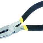 STANLEY 84-101 Nose Plier, 6 in OAL, Black/Yellow Handle, Cushion-Grip Handle, 25/32 in W Jaw, 2-3/16 in L Jaw