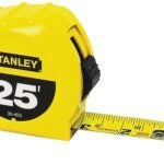 STANLEY 30-455 Measuring Tape, 25 ft L Blade, 1 in W Blade, Steel Blade, ABS Case, Yellow Case