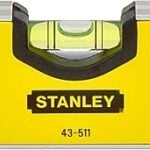 STANLEY 43-511 Torpedo Level, 9 in L, 3-Vial, 2-Hang Hole, Magnetic, Aluminum