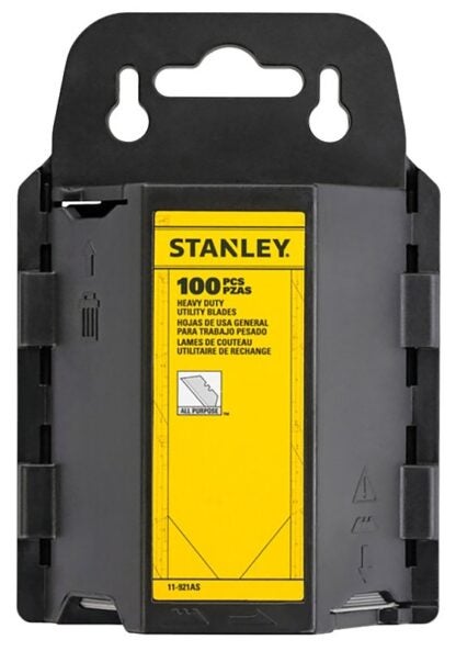 STANLEY 11-921A Utility Blade, 2-7/16 in L, HCS, 2-Point