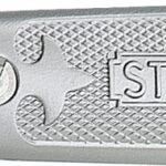 STANLEY 10-209 Utility Knife, 3 in W Blade, HCS Blade, Straight Handle, Gray Handle