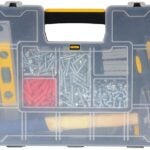 STANLEY STST14022 Tool Storage Organizer, 11-1/2 in W, 2.7 in H, 14-Drawer, Plastic, Black/Yellow